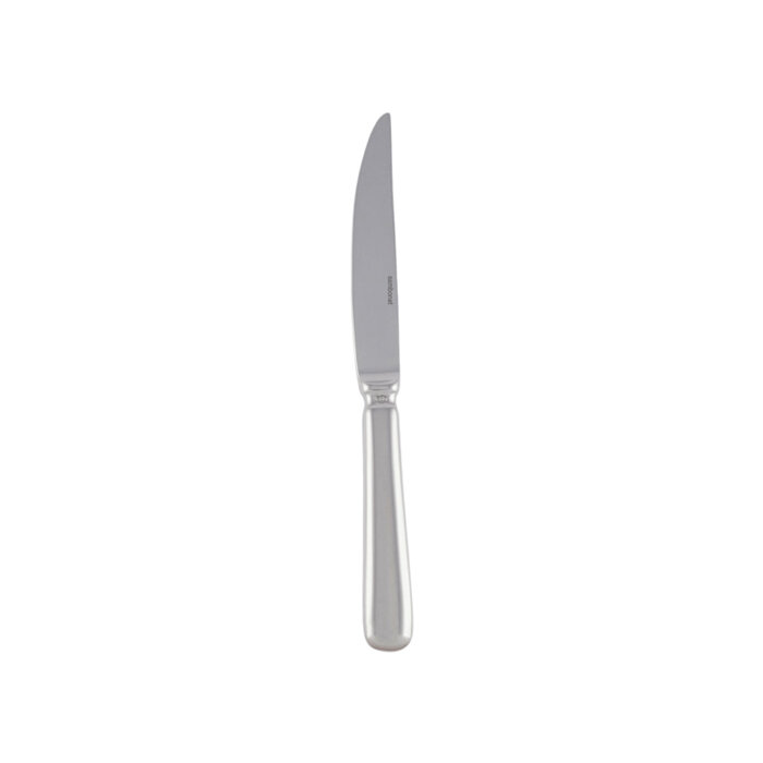 Sambonet baguette steak knife solid handle 9 1/4 inch - silverplated on 18/10 stainless steel