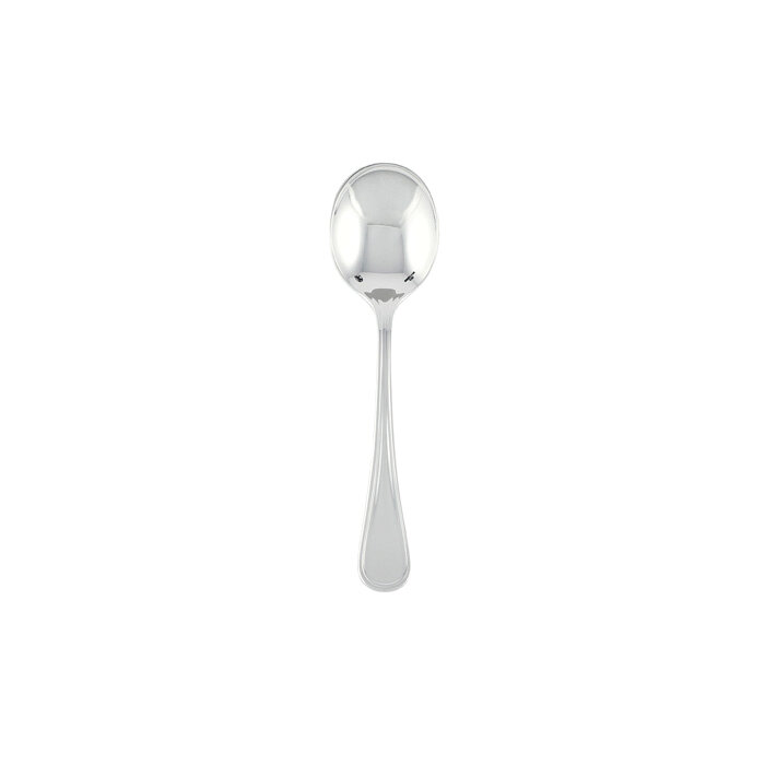 Sambonet contour bouillon spoon 6 7/8 inch - silverplated on 18/10 stainless steel