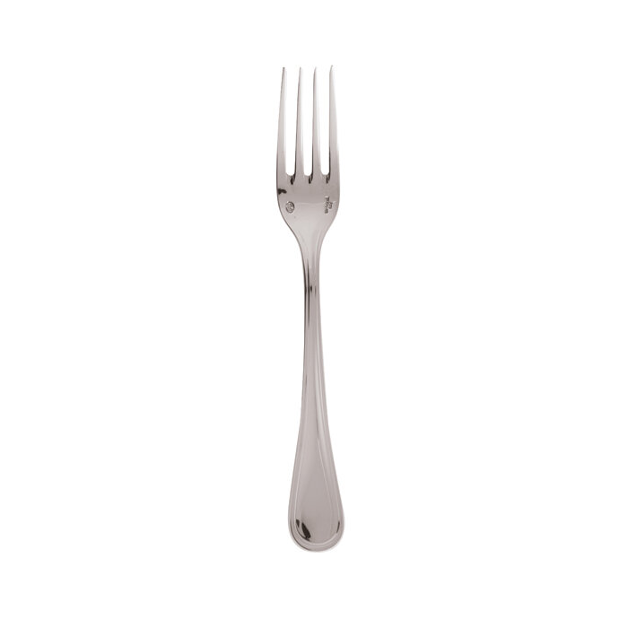 Sambonet contour dessert fork 7 1/4 inch - silverplated on 18/10 stainless steel