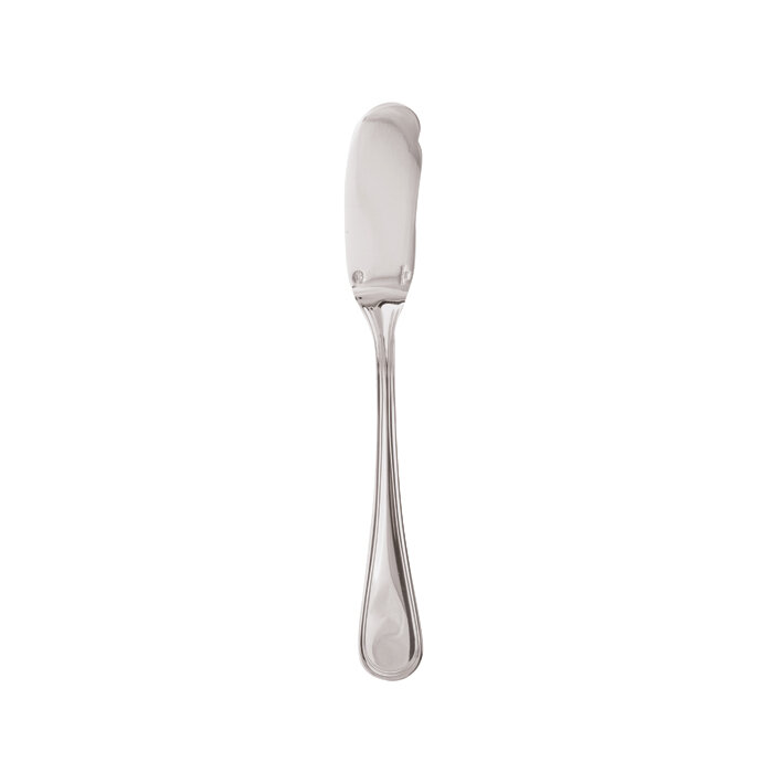 Sambonet contour butter spreader 6 1/8 inch - silverplated on 18/10 stainless steel