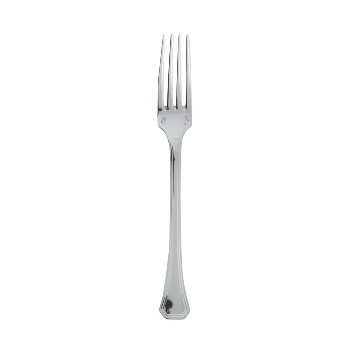 Sambonet deco dessert fork 7 1/4 inch - silverplated on 18/10 stainless steel, MPN: 52703-26, 79095…