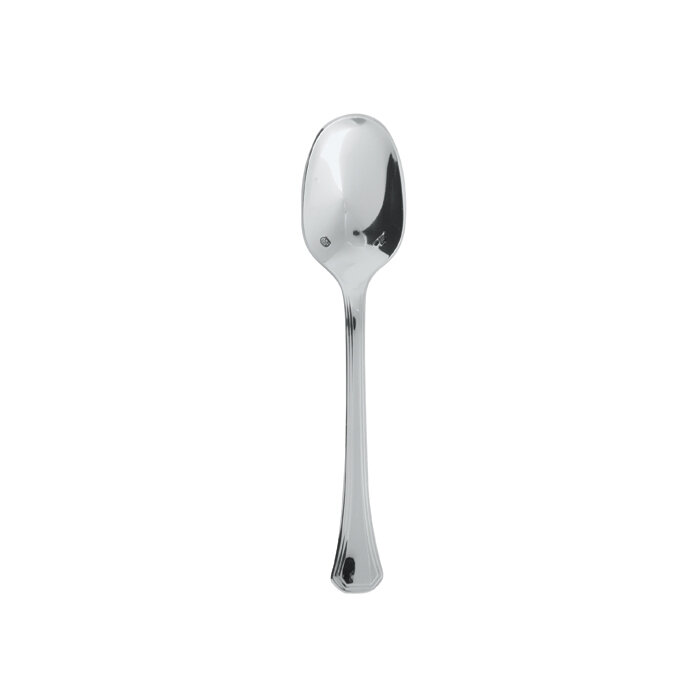 Sambonet deco moka spoon 4 1/2 inch - silverplated on 18/10 stainless steel