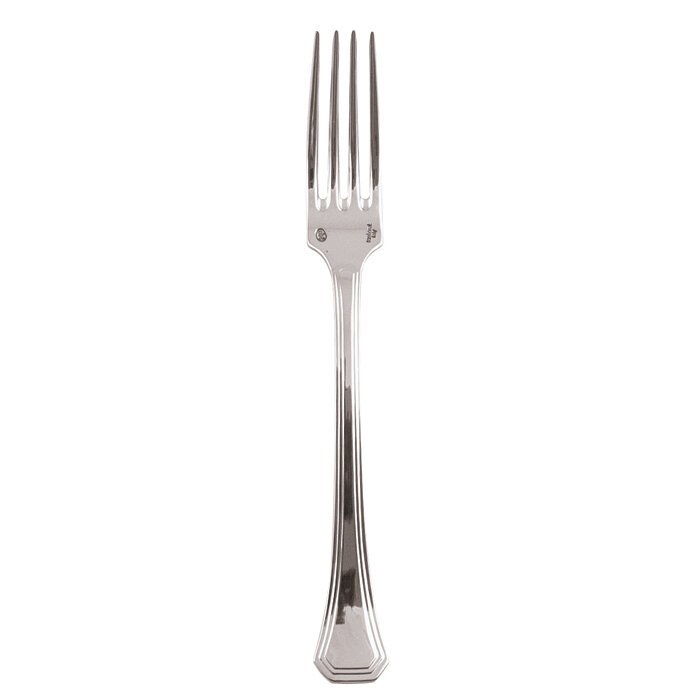 Sambonet deco serving fork 9 3/4 inch - silverplated on 18/10 stainless steel, MPN: 52703-45, 79095…