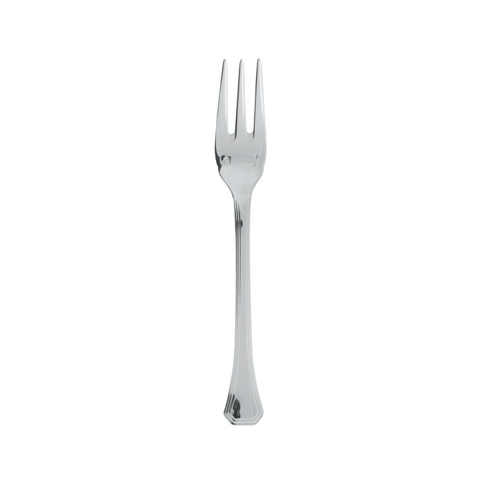 Sambonet deco fish fork 7 1/8 inch - silverplated on 18/10 stainless steel, MPN: 52703-49, 79095590…