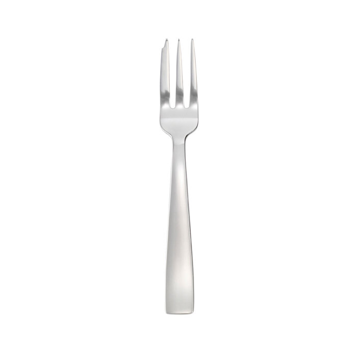 Sambonet gio ponti dessert fork 6 3/8 inch - silverplated on 18/10 stainless steel