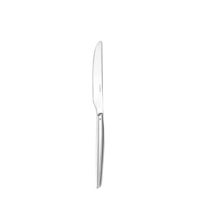 Sambonet h-art table knife solid handle 9 3/8 inch - silverplated on 18/10 stainless steel
