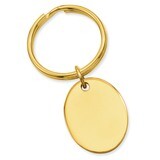 Kelly Waters Oval Key Ring Gold-plated Polished GL8691, MPN: GL8691, 196904089309