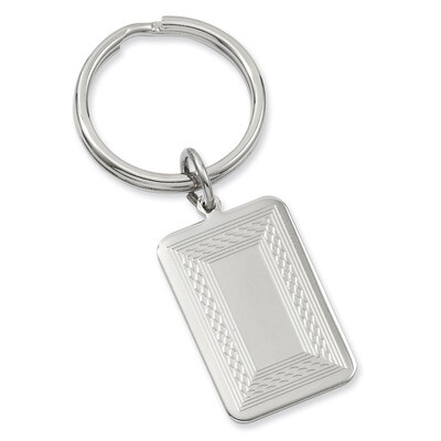 Kelly Waters Patterned Border Key Ring Rhodium-plated GL8715, MPN: GL8715, 196904089408