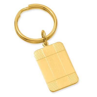 Kelly Waters Patterned Corner Key Ring Gold-plated Satin GL8710, MPN: GL8710, 196904085479