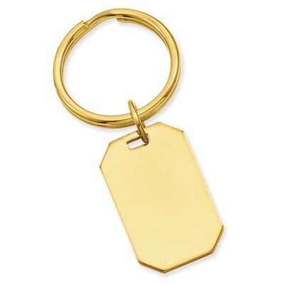 Kelly Waters Rectangle Key Ring Gold-plated Polished GL8708, MPN: GL8708, 196904084434