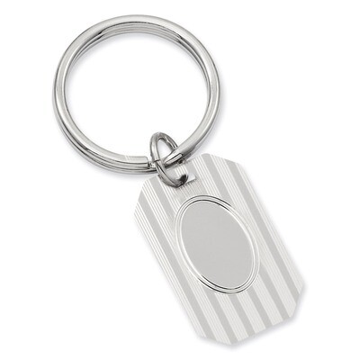 Kelly Waters Horizontal Lines Key Ring Rhodium-plated GL8704, MPN: GL8704, 196904089675