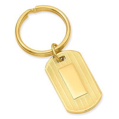 Kelly Waters Etched Lines Key Ring Gold-plated GL8721, MPN: GL8721, 196904084458