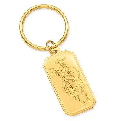 Kelly Waters Golf Bag Key Ring Gold-plated GL8726, MPN: GL8726, 196904089101