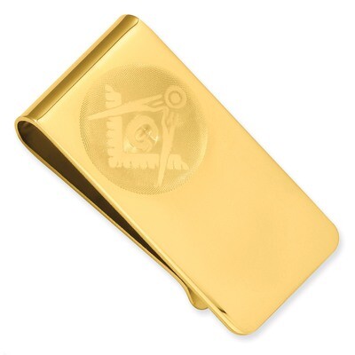 Kelly Waters Masonic Money Clip Gold-plated GL8745, MPN: GL8745, 886774643847
