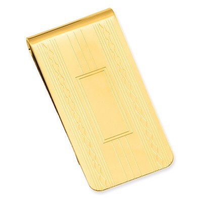 Kelly Waters Patterned Edge Money Clip Gold-plated GL8761, MPN: GL8761, 886774643885
