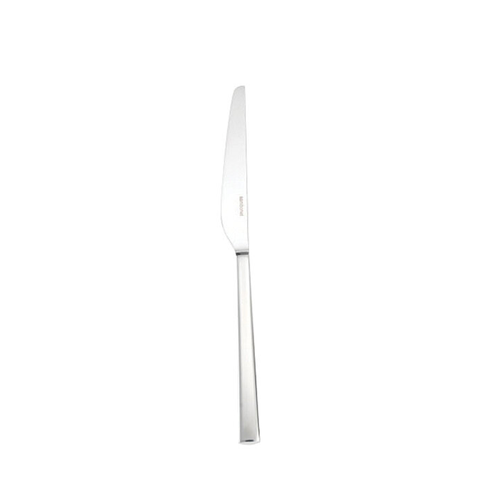 Sambonet linea q dessert knife solid handle 8 1/4 inch - silverplated on 18/10 stainless steel, MPN…