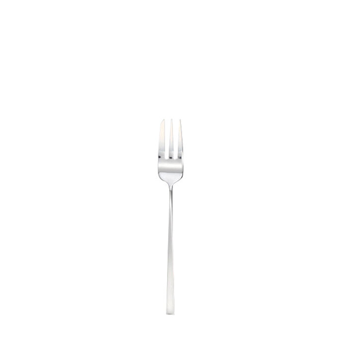 Sambonet linea q cake fork 6 1/8 inch - silverplated on 18/10 stainless steel