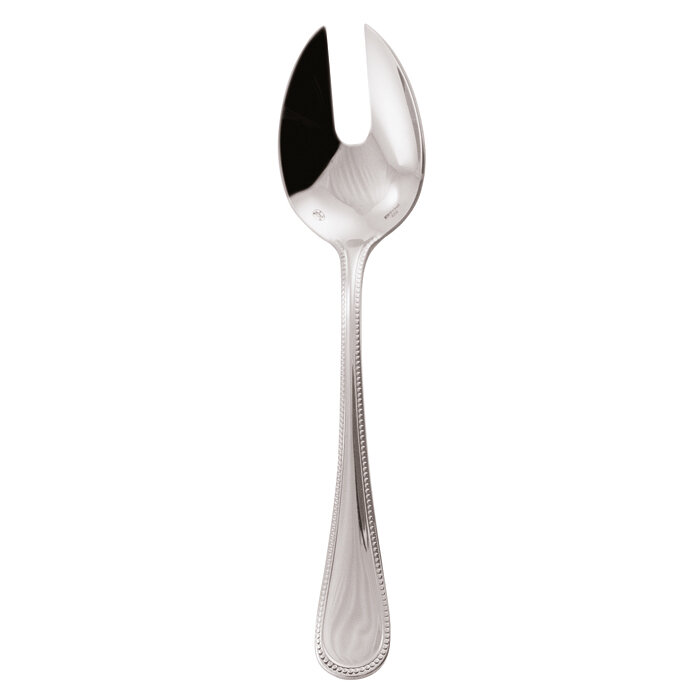 Sambonet perles serving fork 8 3/4 inch - silverplated on 18/10 stainless steel, MPN: 52702-45, 790…