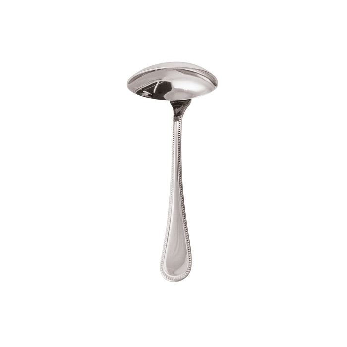Sambonet perles sauce ladle 5 3/4 inch - silverplated on 18/10 stainless steel
