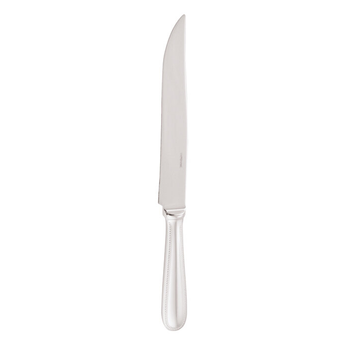 Sambonet perles carving knife 10 5/8 inch - silverplated on 18/10 stainless steel
