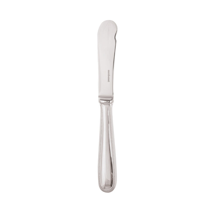 Sambonet perles butter knife hollow handle 7 1/4 inch - silverplated on 18/10 stainless steel