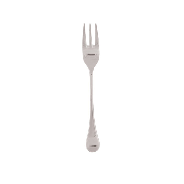 Sambonet queen anne cake fork 6 7/8 inch - silverplated on 18/10 stainless steel