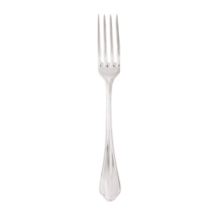 Sambonet rome table fork 8 1/4 inch - silverplated on 18/10 stainless steel