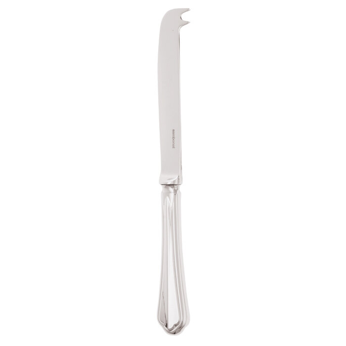 Sambonet rome cheese knife hollow handle 8 3/4 inch - silverplated on 18/10 stainless steel