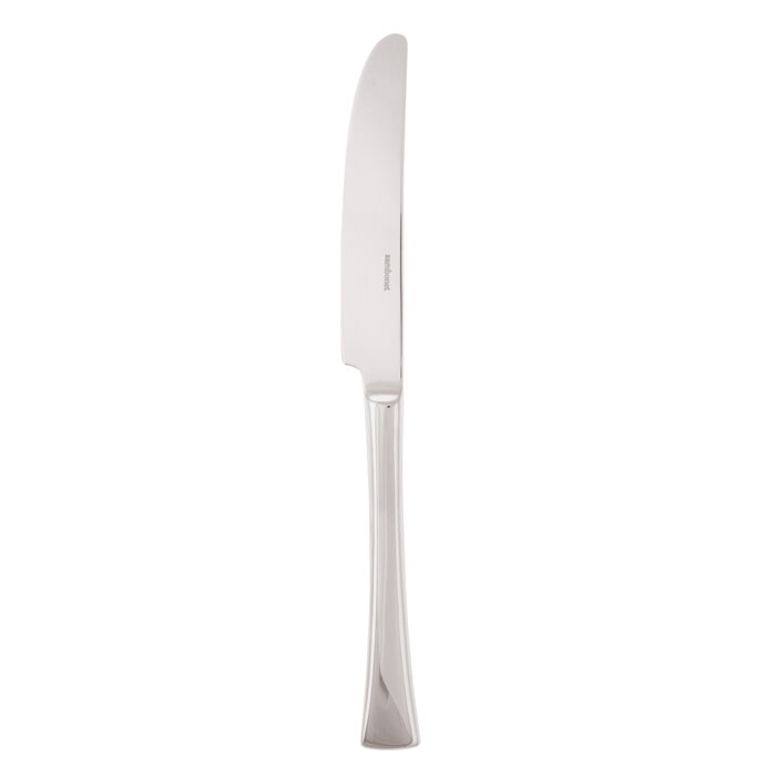 Sambonet triennale table knife solid handle 9 1/4 inch - silverplated on 18/10 stainless steel, MPN…