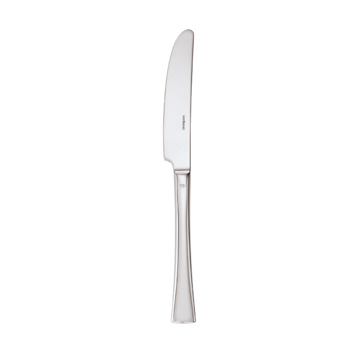 Sambonet triennale table knife hollow handle 9 1/4 inch - silverplated on 18/10 stainless steel