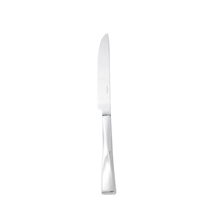 Sambonet twist table knife solid handle 9 5/8 inch - silverplated on 18/10 stainless steel, MPN: 52…