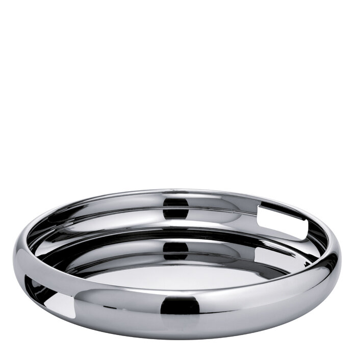 Sambonet sphera bowl tray with handles 15 3/4 inch diameter - 18/10 stainless steel, MPN: 56595-40,…