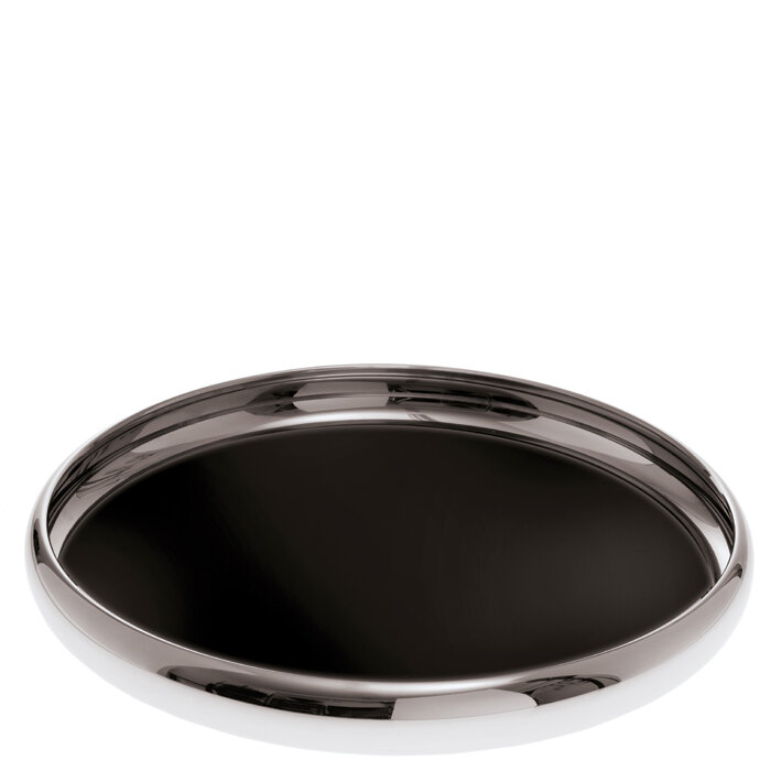 Sambonet sphera round tray without handles 21 5/8 inch diameter - 18/10 stainless steel