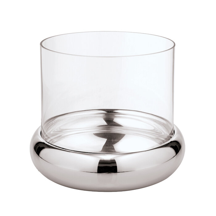 Sambonet home decor sphera candle holder 2 pieces 9 1/2 inch diameter - 18/10 stainless steel, MPN:…