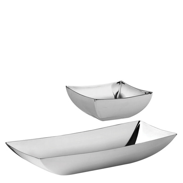 Sambonet home decor linea q bowl set 3 pieces giftboxed - 18/10 stainless steel