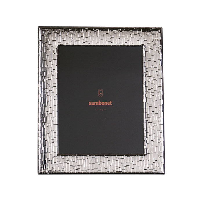Sambonet skin picture frame 7 x 9 1/2 inch - silver bilaminate, MPN: 59660L12, 790955969551