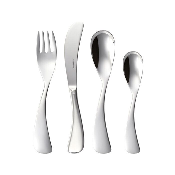 Sambonet kids set mix kids flatware set 4 pieces - 18/10 stainless steel, MPN: 52557-98, 7909559332…