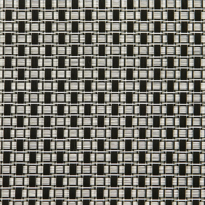 Sambonet table mats linea q table mat black/white rectangles 16 1/2 x 13 inch - polyester, MPN: 565…