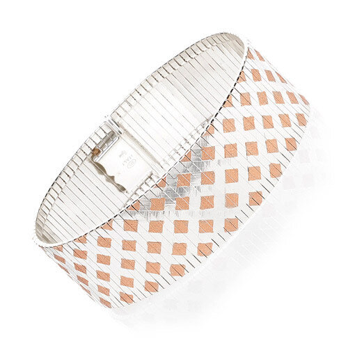 Sterling Silver Pw Soft Bangle FB16