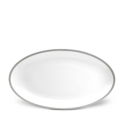 L&#39;Objet Soie Tressee Large Oval Platter Platinum, MPN: ST366,