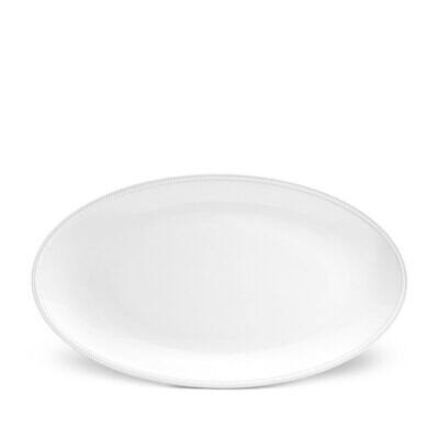 L&#39;Objet Soie Tressee Large Oval Platter White, MPN: ST166,