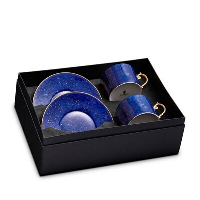 L&#39;Objet Lapis Tea Cup and Saucer Gift Box of 2, MPN: LS153,