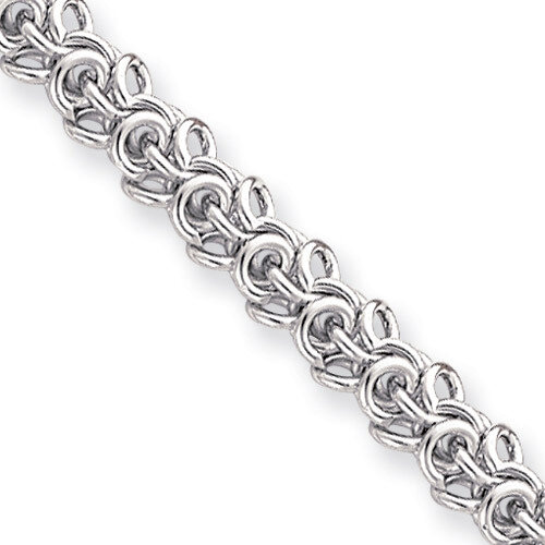 8.25 inch Rhodium-plated Arabesque Bracelet KW475-8.25