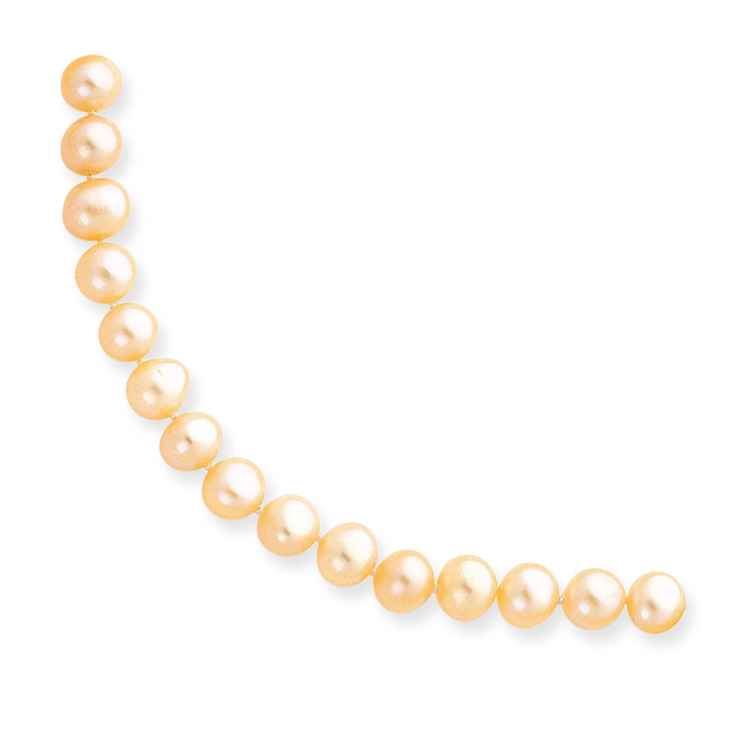 14k Gold 6.5-7mm Pink Fresh Water Onion Cultured Pearl Necklace PPN065-18