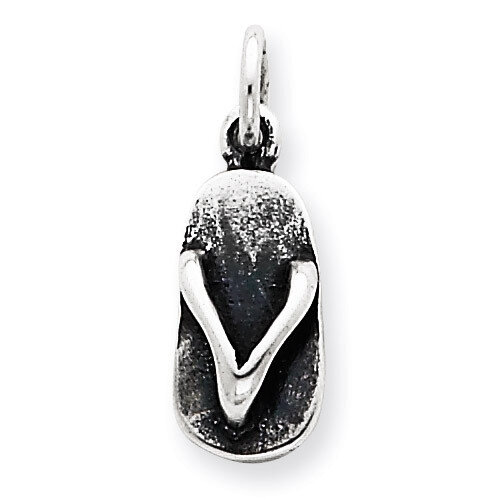 Sterling Silver Sandal Charm QC3826