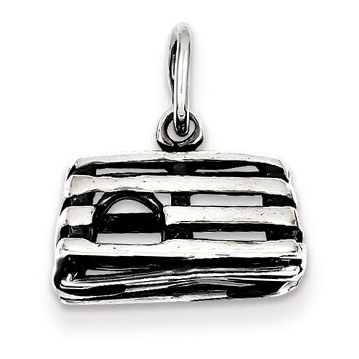 Sterling Silver Lobster Cage Charm QC4946