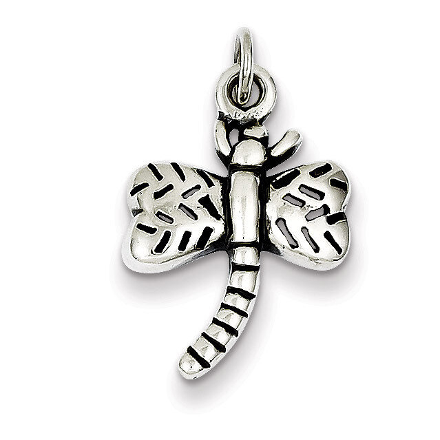 Sterling Silver Antique Dragonfly Charm QC4995