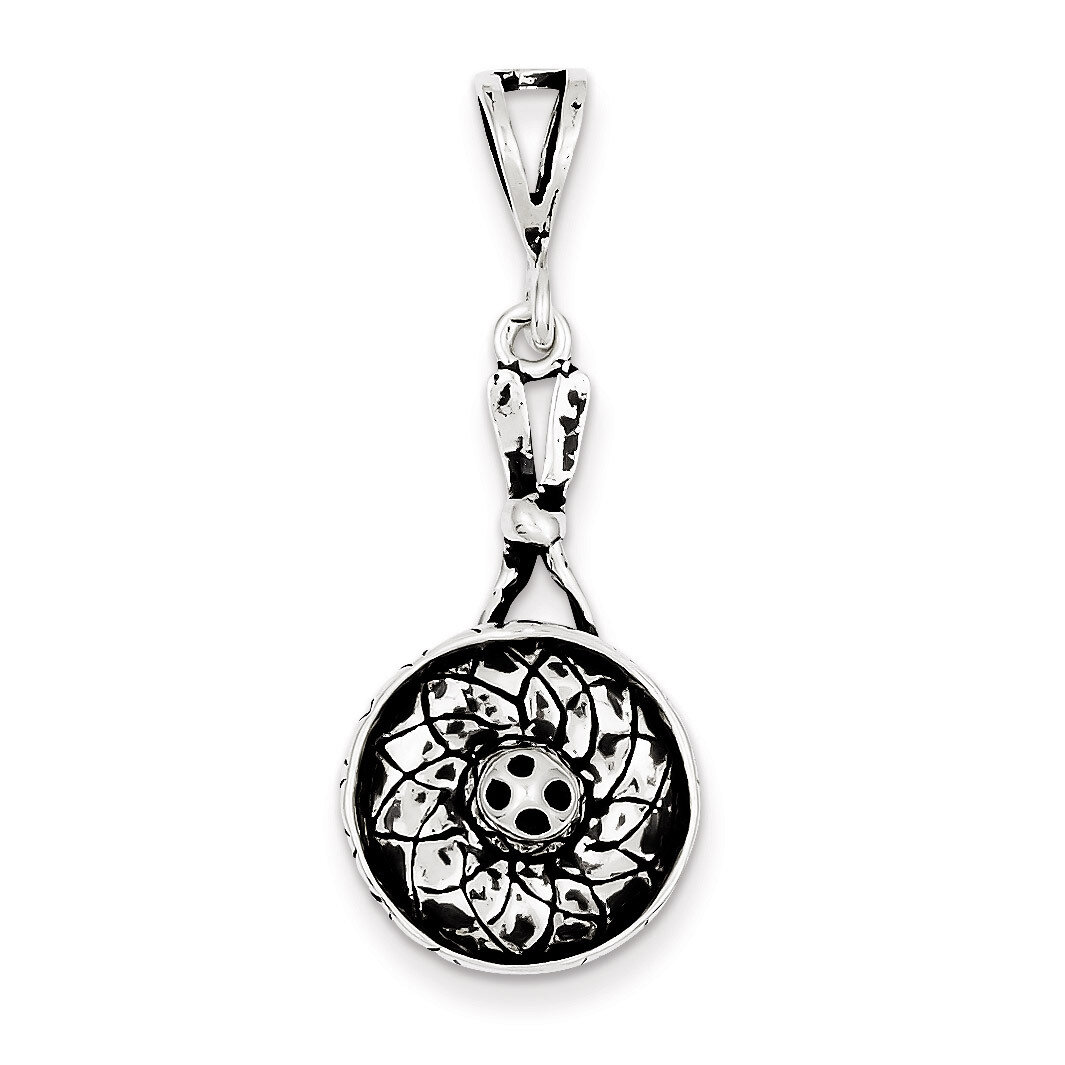 Sterling Silver Antiqued Sombrero Charm QC7613