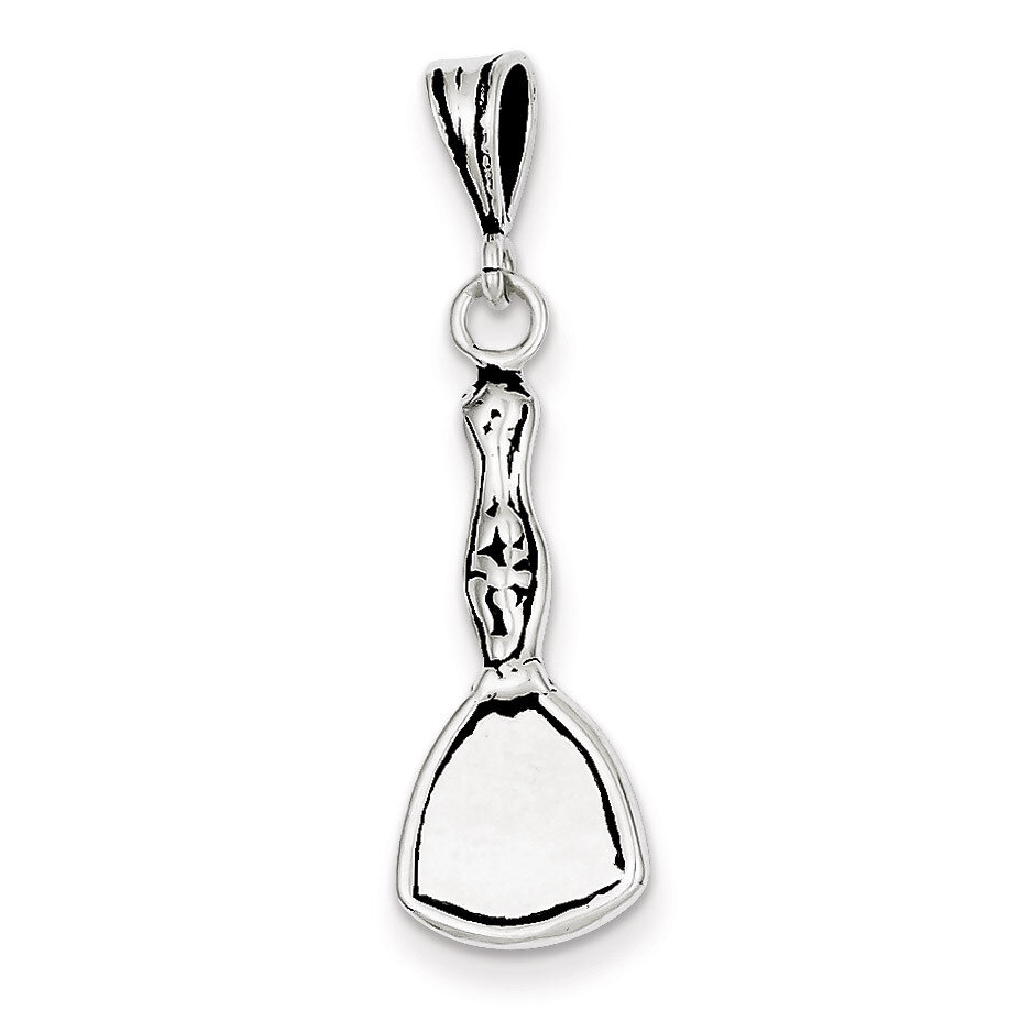 Sterling Silver Antiqued Vintage Hand Mirror Charm QC7710