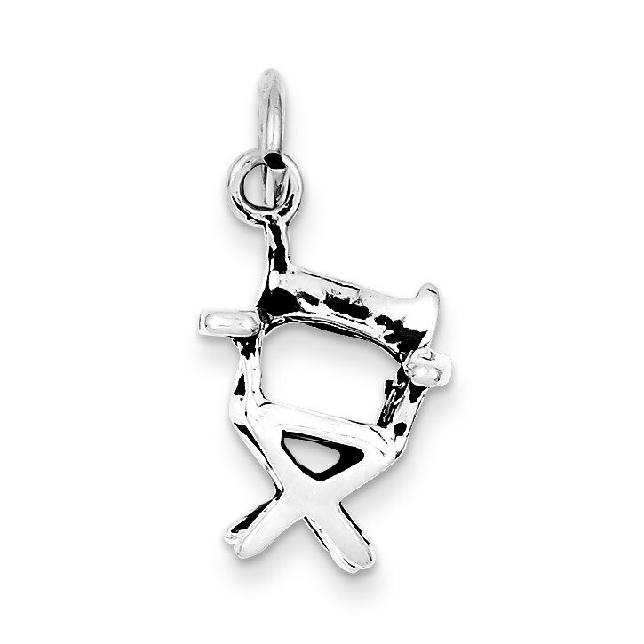Sterling Silver Antiqued Chair Charm QC7745